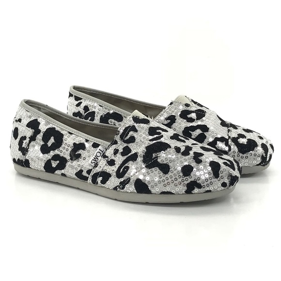 Toms Shoes - TOMS Shoes Sequin Leopard Cheetah Animal Print